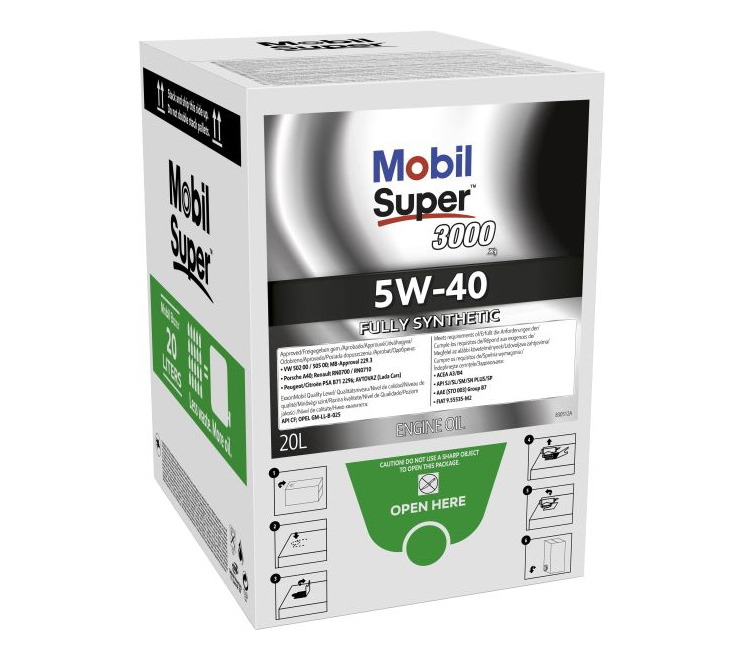 Mobil Super 3000 X1 5W-40 Fully Synthetic Engine Oil 20L